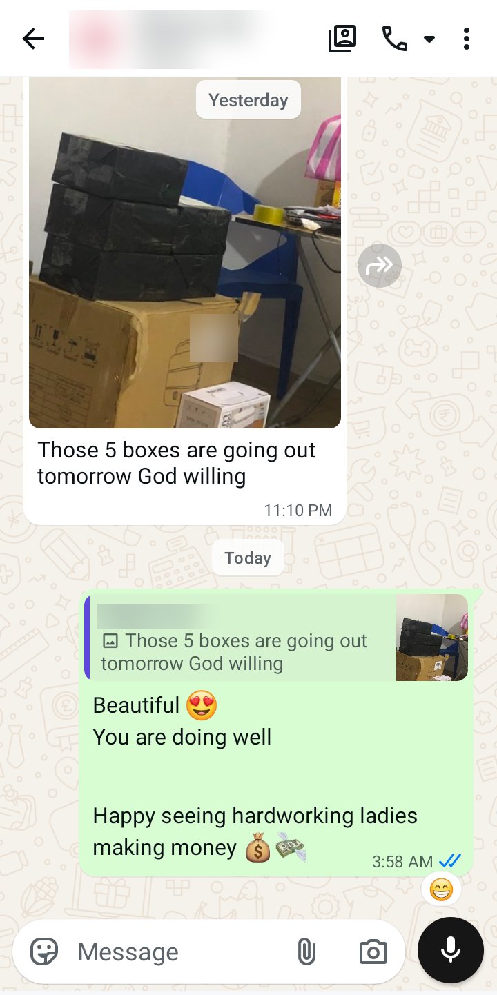 Orders packed and shipping